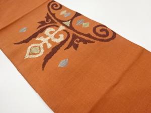 抽象模様織出し名古屋帯